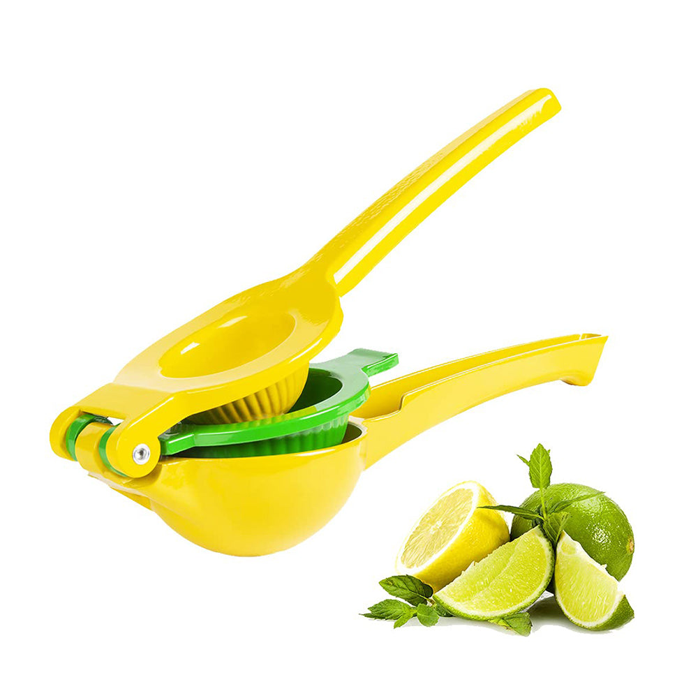 2 in 1 Fresh Orange Citrus Lime Lemon Squeezer Fresh Fruit Juice Presser Metal Hand Press Extractor Portable Manual Juicer