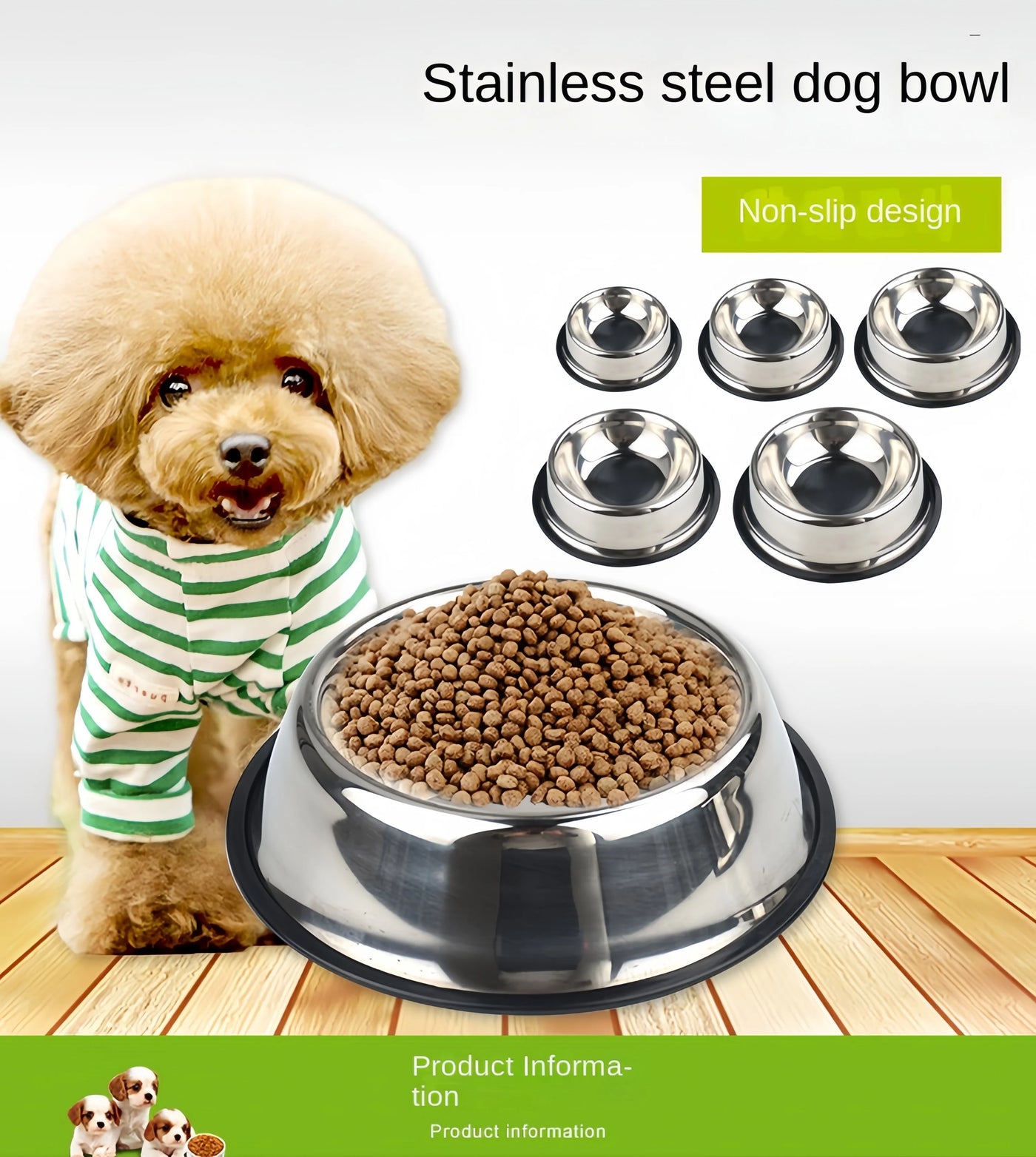 Dog Durable Stainless Steel Bowl