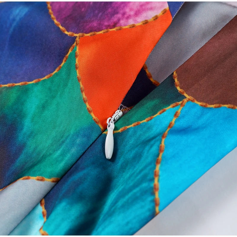 Halter Long Dress Women Retro Contrast Color Sleeveless Bodycon Printed Robe 2025 Elegant Spring Summer Lady Party Beach Dresses