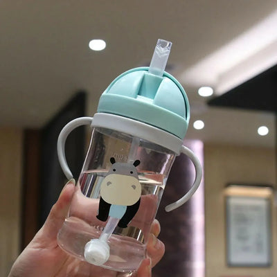 350ml Kids Straw Drinking Bottle