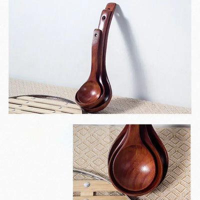Long Handle Wooden Cooking Spoon