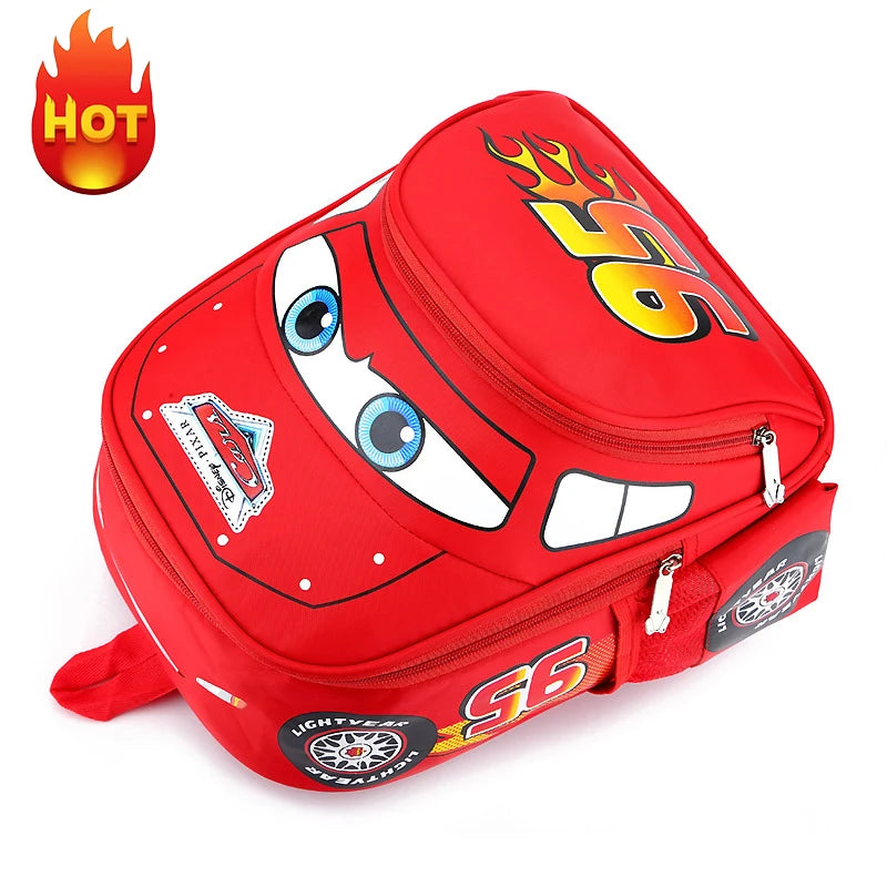 Kindergarten School Bag Cute Children's Backpack Cartoon Car Backpack Casual Preschool School Bag