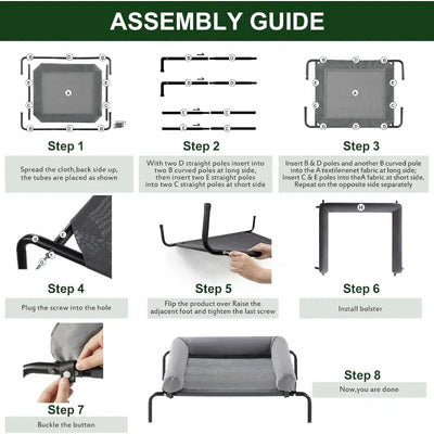 Elevated Cooling Dog Bed