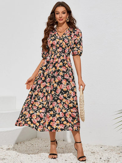 Women Summer Floral Long Dress,Fashion Women's Bohemian Dresses,Woman Clothing,Woman Clothes,Sundress,New In Dress 2025