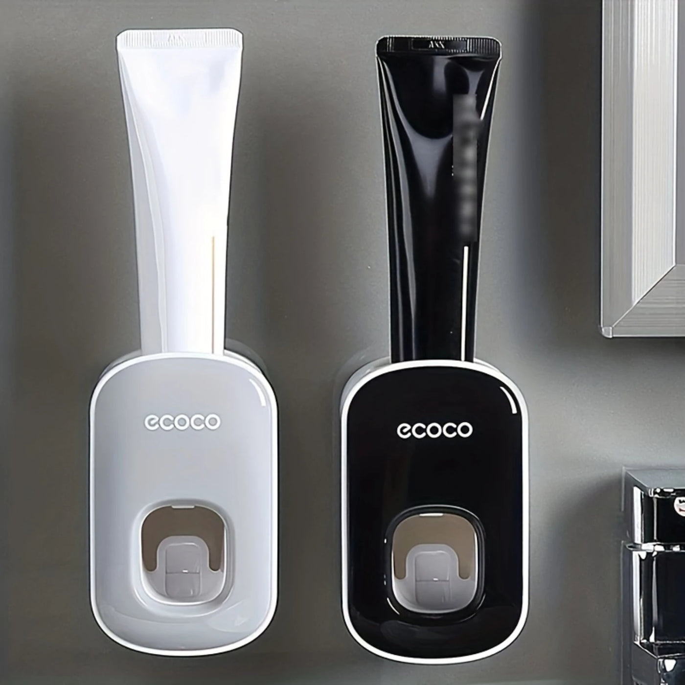 Smart Wall-Mounted Toothpaste Dispenser Set