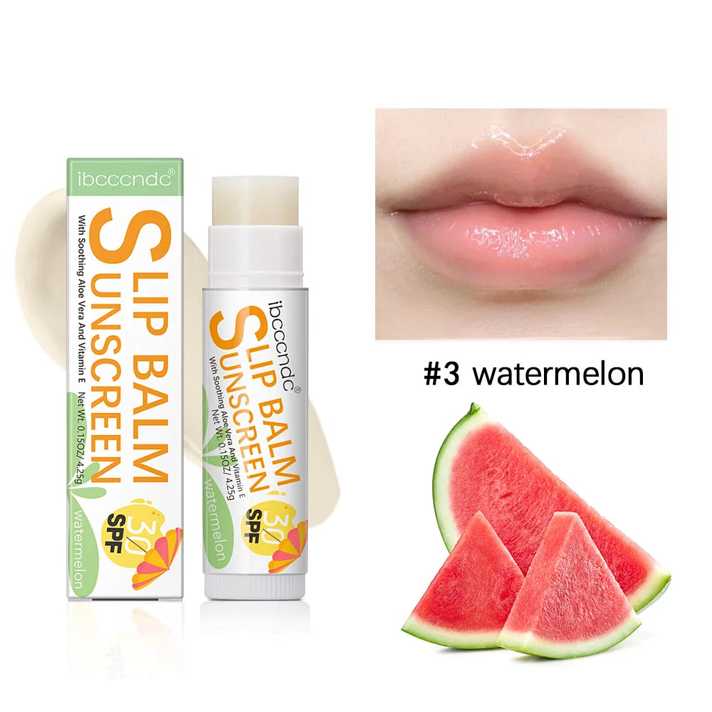 New Sunscreen Lip Balm SPF30 Hydrating Lip Sunblock For Protects Travel Size Sunscreen For Lips Soothes And Moisturizes Lips Sun