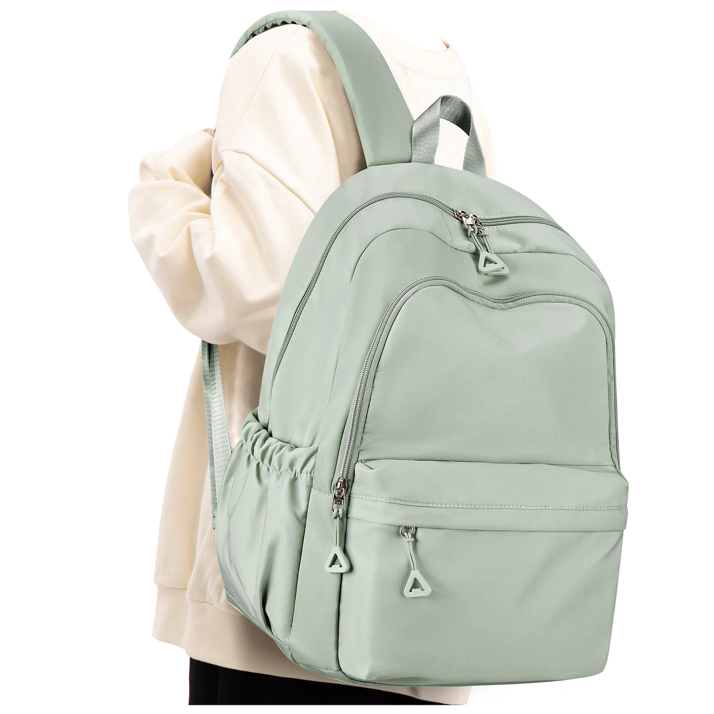 School bag, preppy, cute, light, large capacity, simple, backpack, junior high school students, college students commuting bag
