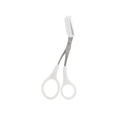 Safe Stainless Steel Eyebrow Scissors Comb