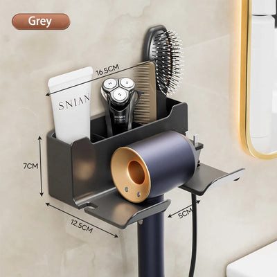 Wall mounted dryer storage rack