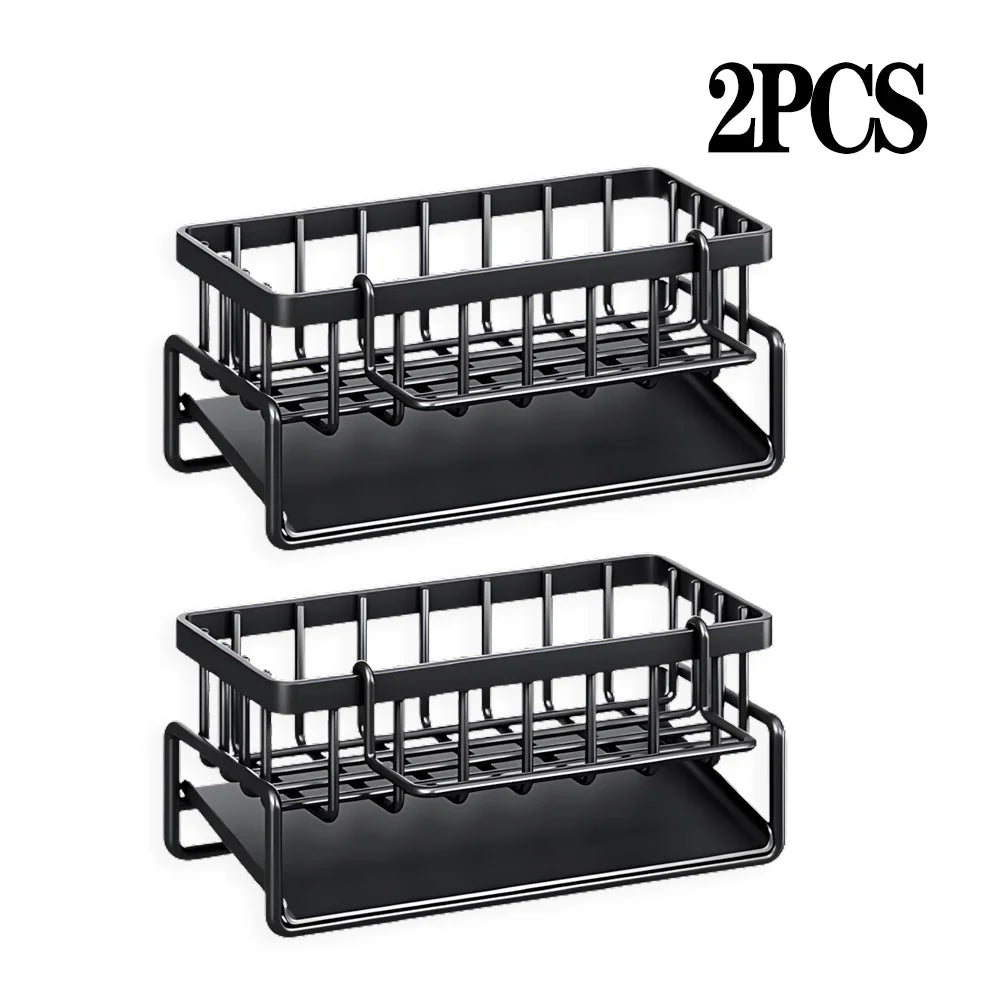 No-Punch Kitchen Shelf Storage Drainage Rack
