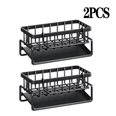 No-Punch Kitchen Shelf Storage Drainage Rack