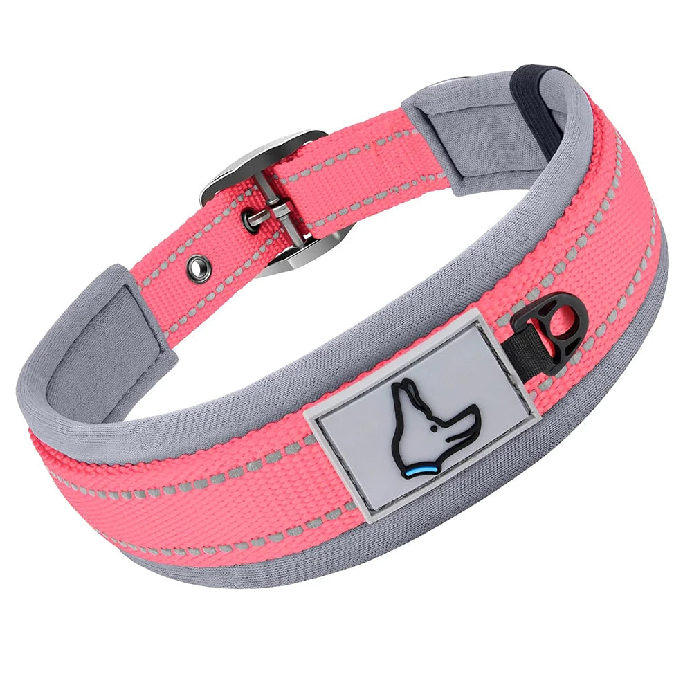 Padded Reflective Dog Collar