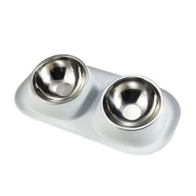 Dog Stainless Steel Double Bowl