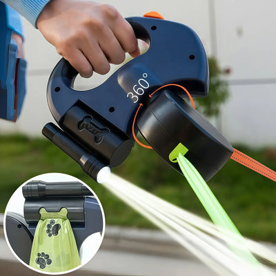 Auto Retractable Double-Ended Dog Leash