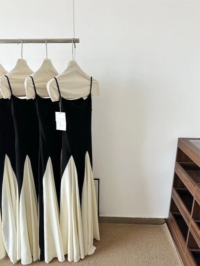 2025 Women Fashion Pleated Ruffle Hem Lace Dresses Sexy Bustier Backless Halter A-Line Dresses Sexy Lady Maxi Beach Party Gowns