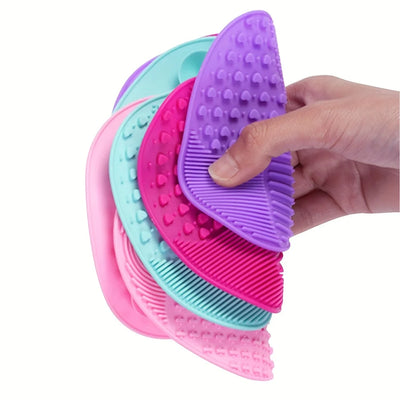 Silicone Apple-Shaped Brush Scrubbing Pad