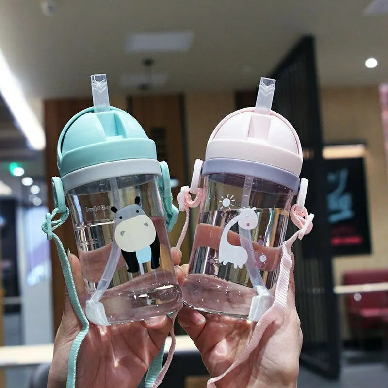 350ml Kids Straw Drinking Bottle