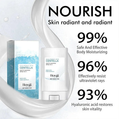 Hyaluronic Acid Face Serum Face Sunscreen Stick Refresh Sun Stick SPF50 PA Lightweight Sunscreen Stick Moisture Stick Sunscreen