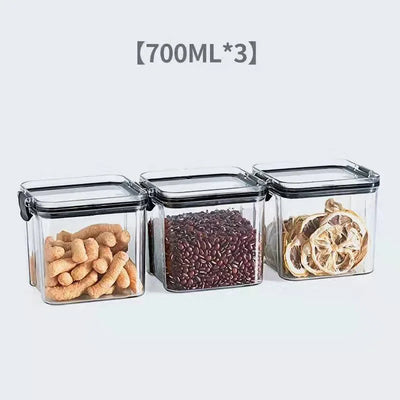 Stackable Food Storage Containers Jars Set