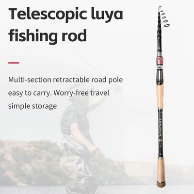 Carbon Telescopic Fishing Rod