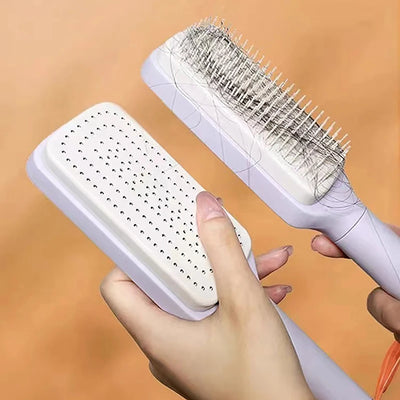 Self-Cleaning Scalp Massage Hairbrush