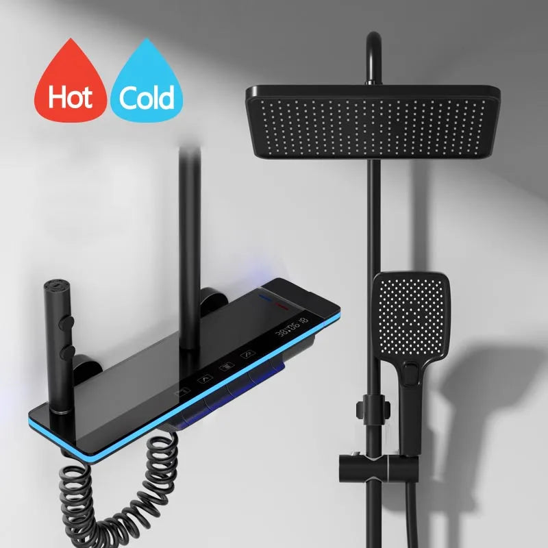 Bathroom Luxury Thermostat Mixer Shower Set