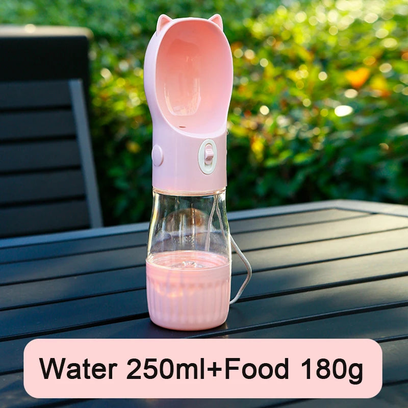 2-in-1 Portable Dog Water Bottl