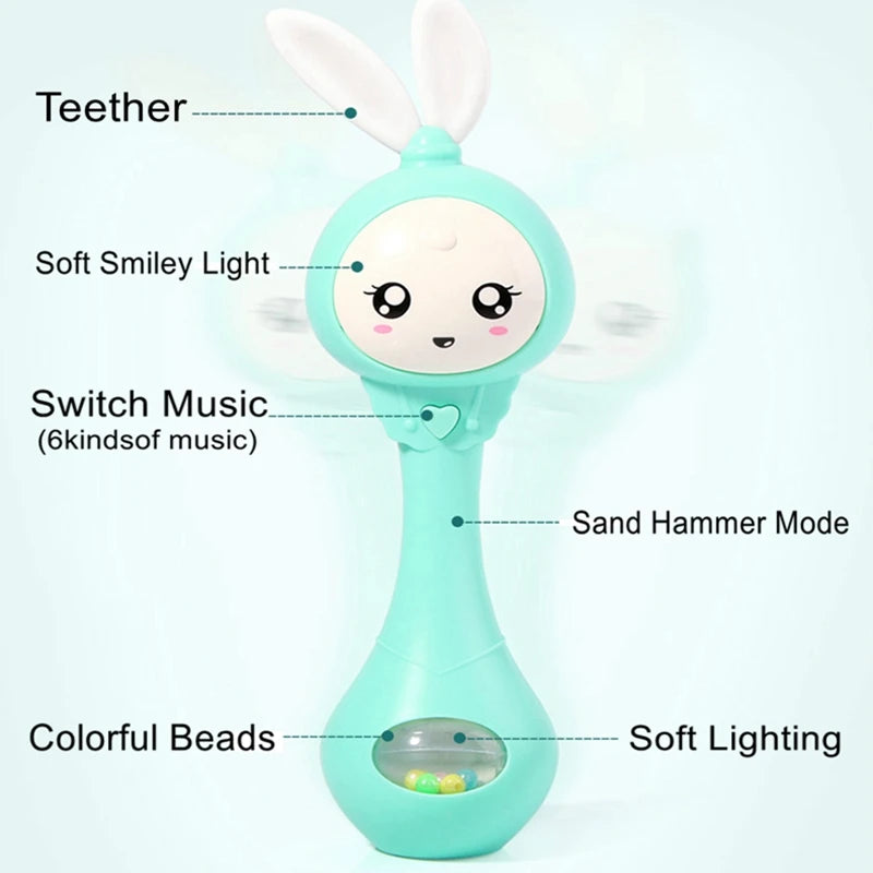 Rabbit Rattle – Intelligent Baby Educational Toy