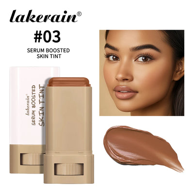 Stick Foundation Balm Serum Boosted Skin Tint Foundation Stick Smooth Plumper Hight Coverage Travel Bronze Foundation Stick Make
