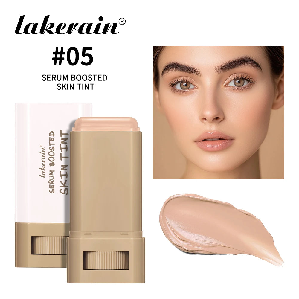 Stick Foundation Balm Serum Boosted Skin Tint Foundation Stick Smooth Plumper Hight Coverage Travel Bronze Foundation Stick Make