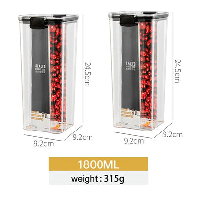 Stackable Food Storage Containers Jars Set