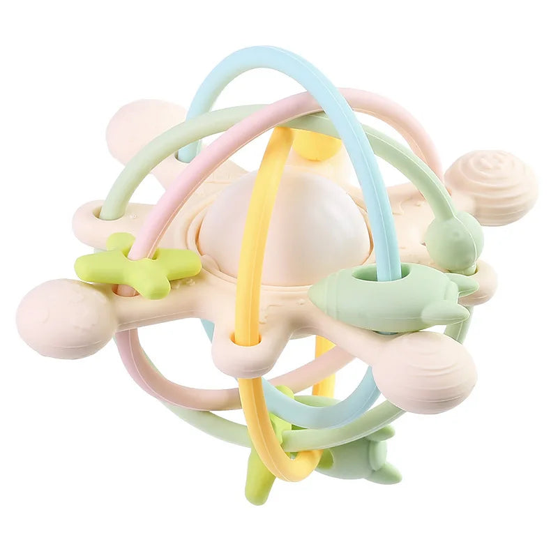 Silicone Rattle Sensory Teether Ball  Toy