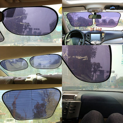 Car Sun Shade UV Protection Car Curtain Car Side Window Sunshade Electrostatic Film Auto Window Sun Visor Protection Window Film
