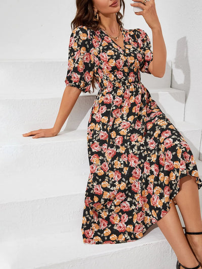 Women Summer Floral Long Dress,Fashion Women's Bohemian Dresses,Woman Clothing,Woman Clothes,Sundress,New In Dress 2025