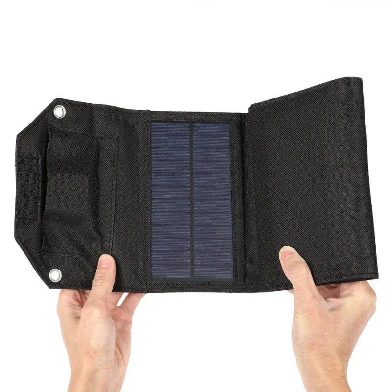 Foldable Solar Panel Charger Power Bank