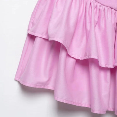 TRAF Sexy Party Halter Dress 2025 Women's Spring Summer Elegant Short Dress Fashion Casual White Pink Black Mini Dress Vestidos