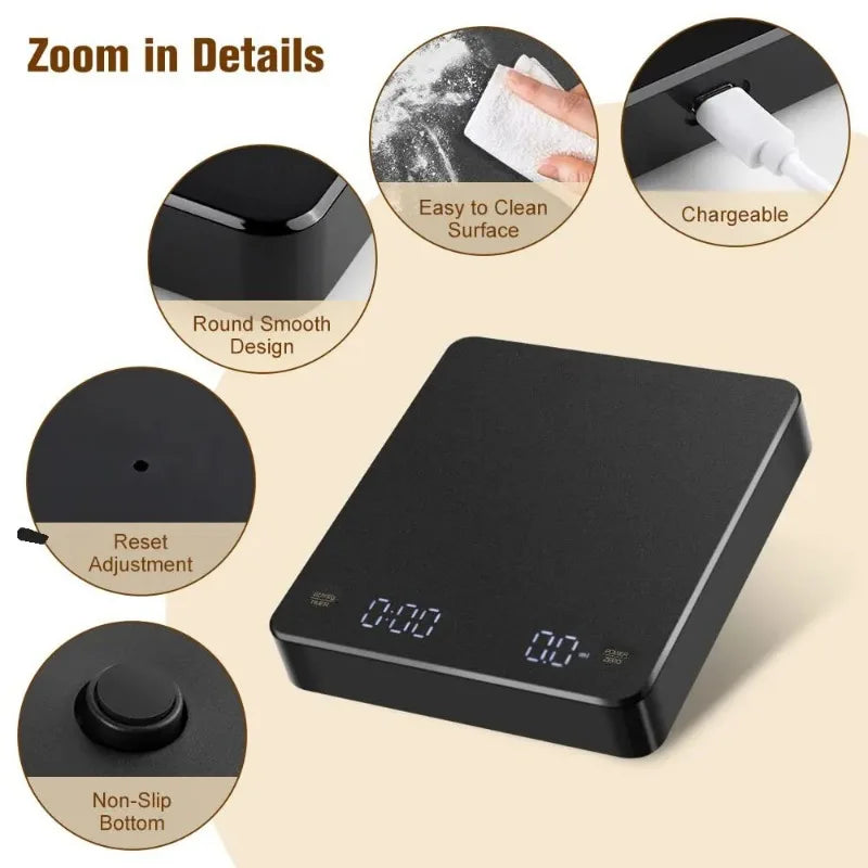 USB Coffee Scale Timer