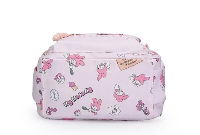 Kuromi Backpack Student School Bag Primary and Middle kawaii Cartoon Girls School Bag Mochila