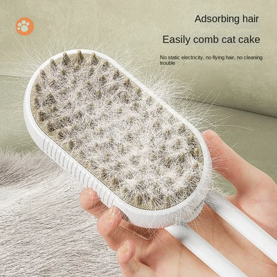3-in-1 Steamy Dog Electric Spray Massage  Brush