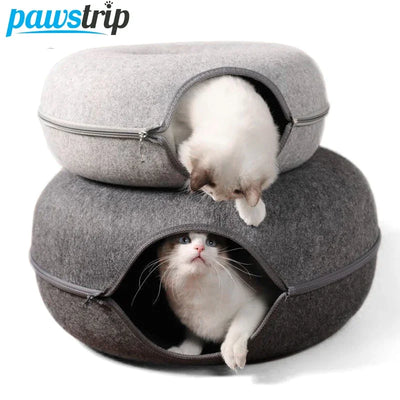 2 Cat Donut Bed & Tunnel