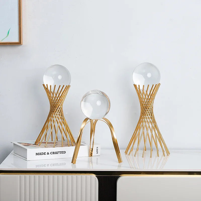 Living Room Nordic Light Luxury Crystal Ball Ornaments