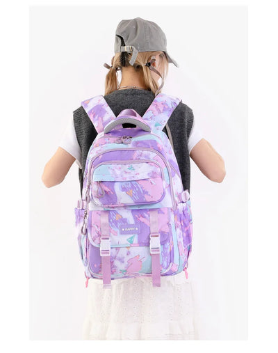 Middle School Student Backpack Children Set School Bags for Girls Kids Schoolbags Waterproof Book Bag With Lunch Bag Pencil case