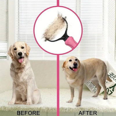 Dog Double-Sided Undercoat Rake Brush