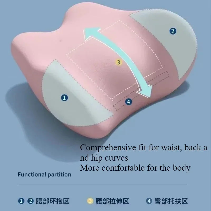 Ergonomic Memory Foam Lumbar Support Pillow