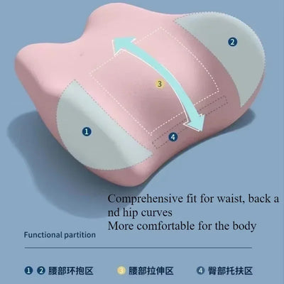 Ergonomic Memory Foam Lumbar Support Pillow