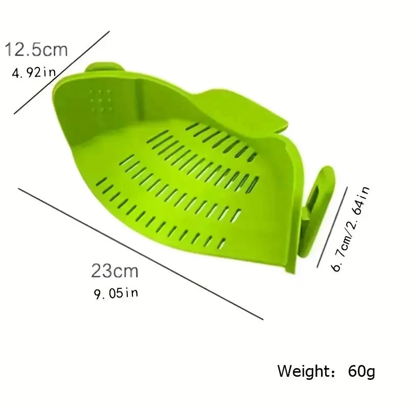 Vegetables Silicone Clip-On Strainer