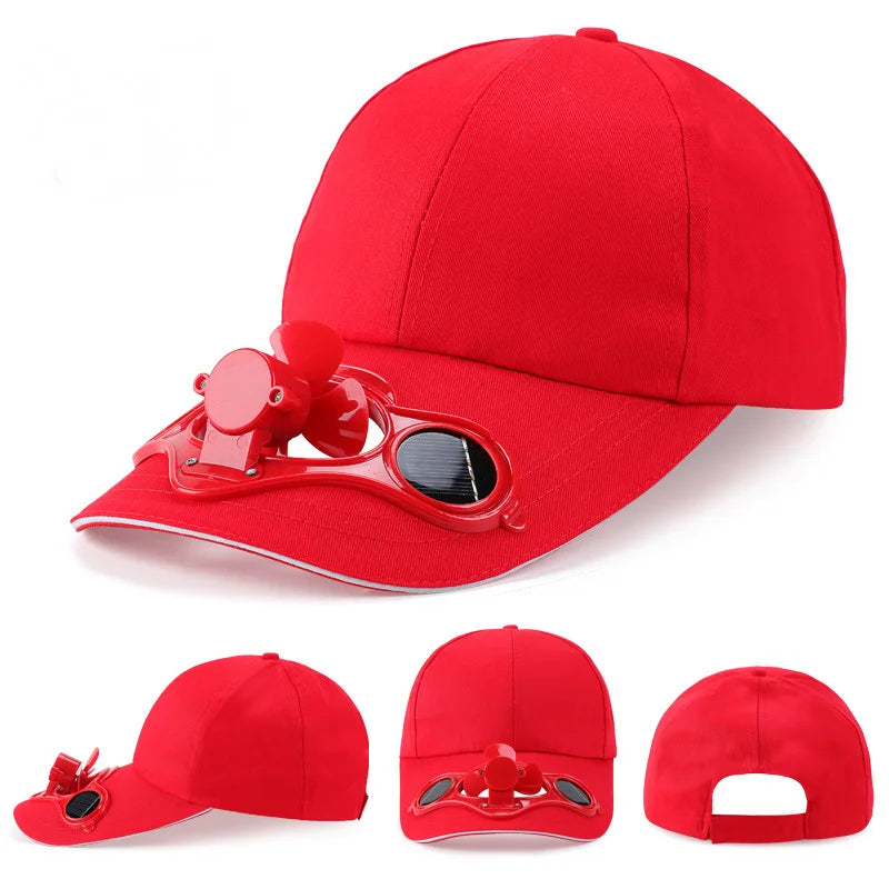 Solar-Powered Cooling Sports Baseball Cap