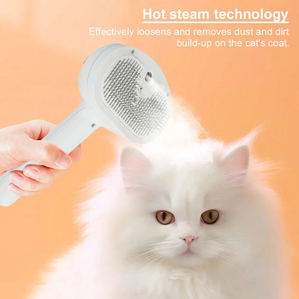 Rechargeable Cat Steam Brush