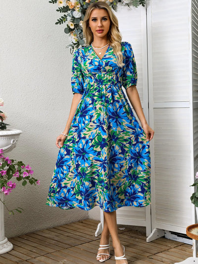 Women Summer Floral Long Dress,Fashion Women's Bohemian Dresses,Woman Clothing,Woman Clothes,Sundress,New In Dress 2025