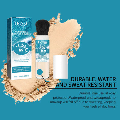 SPF50 Sunscreen Loose Powder Covering Pore Oil Control Translucent Matte Sunblock Waterproof Full Coverage Makeup Setting Powder